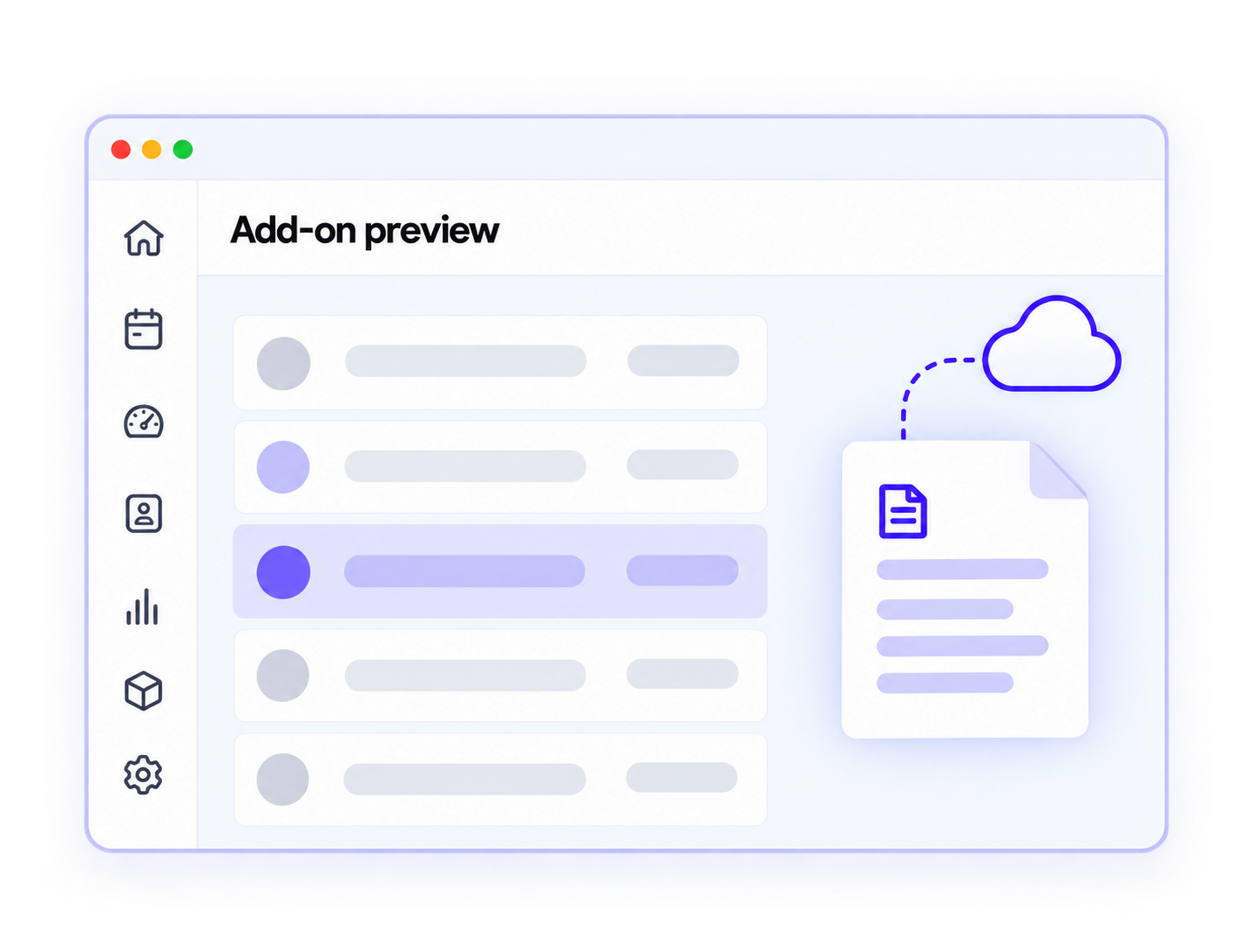 Illustrative SuiteCRM add-on concept connecting records, documents and cloud